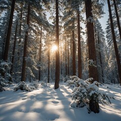 forest in winter