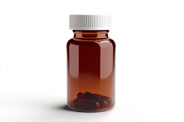 3D Liquid Soap Bottle Isolated and White Background