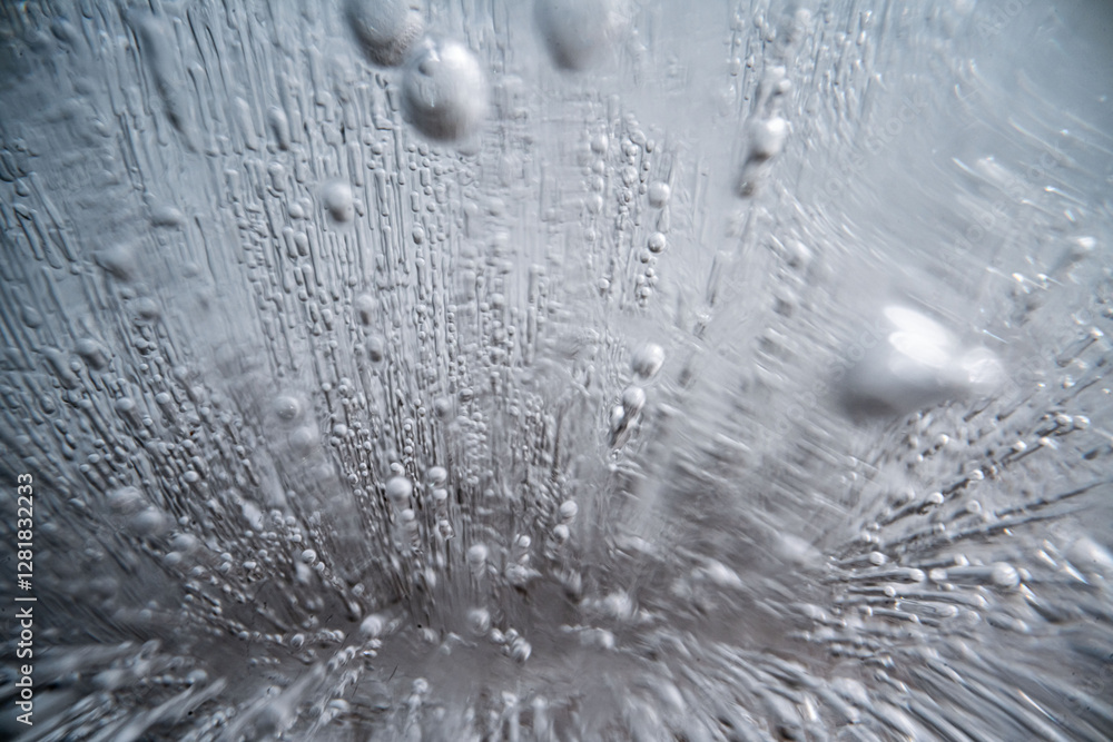Poster close up macro shot of ice surface - texture for computer graphics, texturing, compositing or as a b
