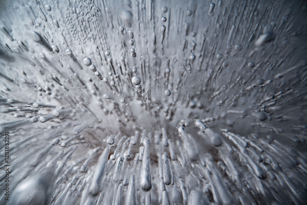 Poster close up macro shot of ice surface - texture for computer graphics, texturing, compositing or as a b