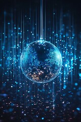 Disco ball, light streaks, party, night