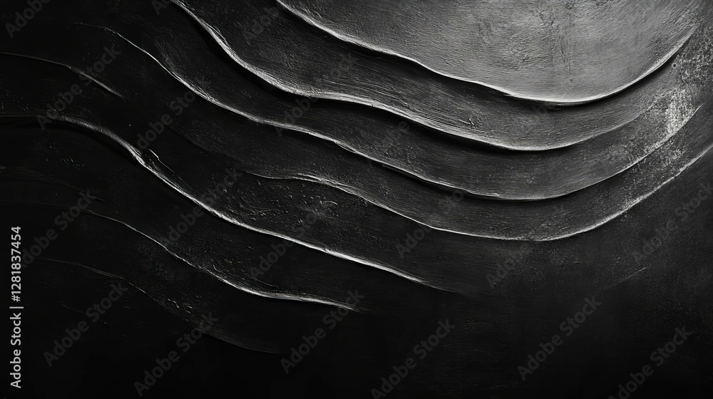 Poster chalkboard with smooth matte surface and abstract textures for artistic design