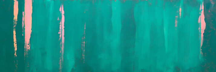 Abstract vertical rib texture with turquoise and pink painted stripes for contemporary design