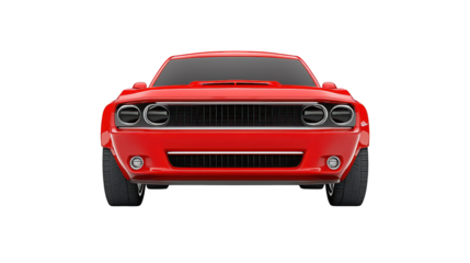 Luxury red car on a black background, automotive photography and vehicle design sleek