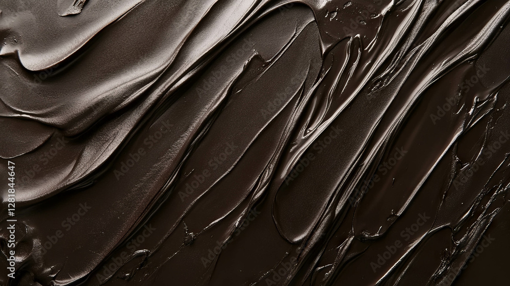 Aufkleber abstract texture of dark flowing wet mud wall with smooth lines for artistic backgrounds