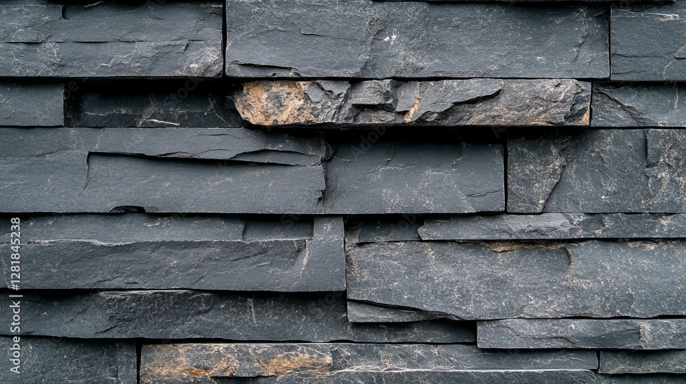 Poster dark grey slate texture with subtle black layers for design and background