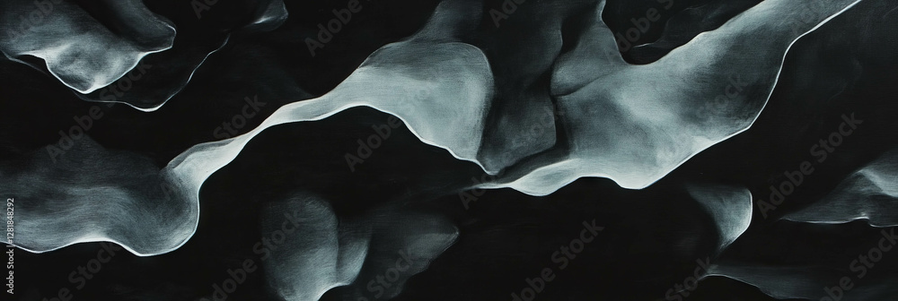 Aufkleber abstract texture of deep black wall with subtle dark shadows for artistic background design