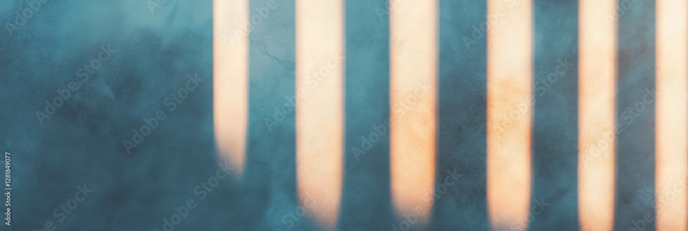 Aufkleber abstract patterns of vertical light and shadow on stone wall surface