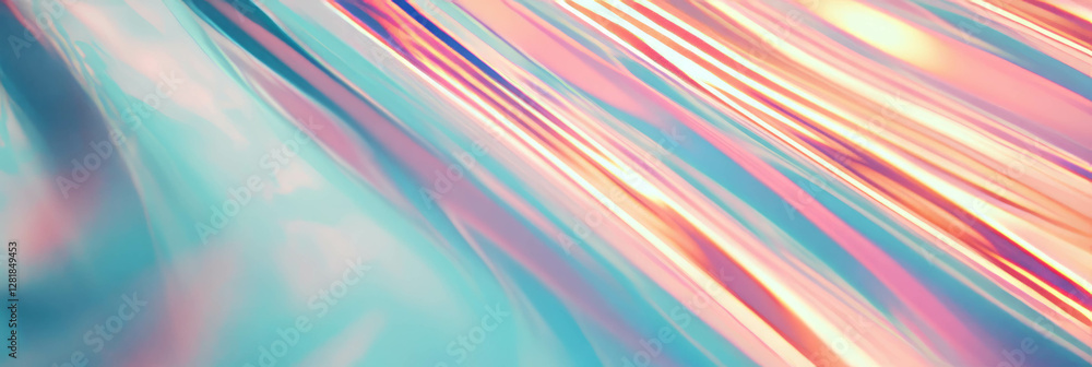 Poster abstract diagonal gradient stripes with dynamic shifting colors for design