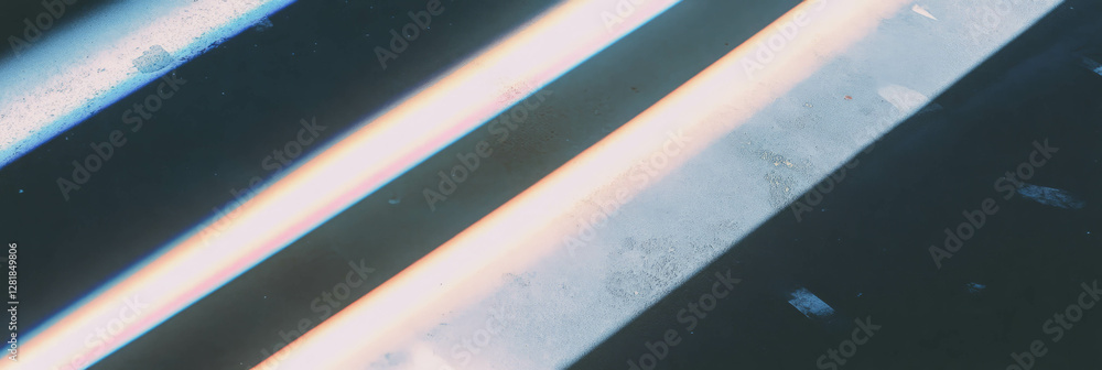 Aufkleber diagonal stripes on dark background with grainy texture for modern design concepts