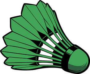 green blue and purple badminton shuttle hand drawn vector PNG image 