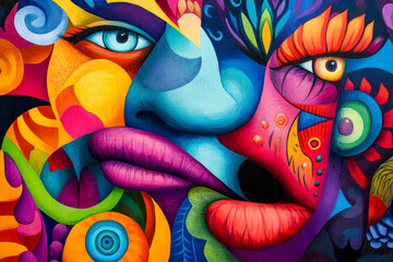 Colorful Abstract Portrait