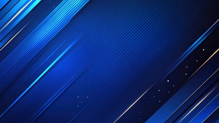 Dynamic Abstract Blue and Gold Modern banner Background Design, Copy space 