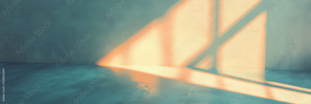 Poster abstract light and shadow on smooth surface with subtle texture for interior design and art inspirat