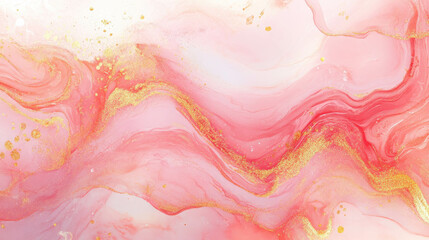 Elegant blush pink marble texture with golden veins for luxurious design projects