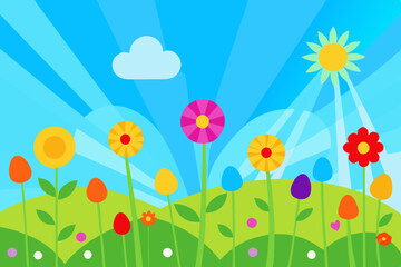 Fototapeta premium set of nature background creative design art
