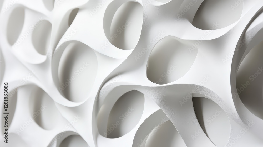 Poster elegant interwoven structure of paper art with smooth and soft shadows
