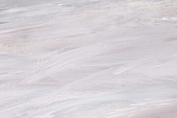 Rough large light brushstrokes of oil paint on canvas. Artistic vintage background