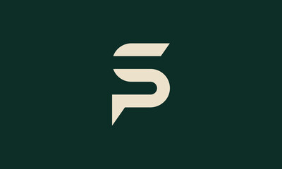 PS or SP monogram logo design