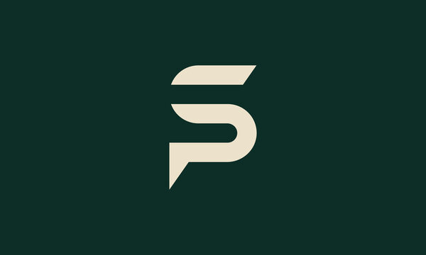 PS or SP monogram logo design