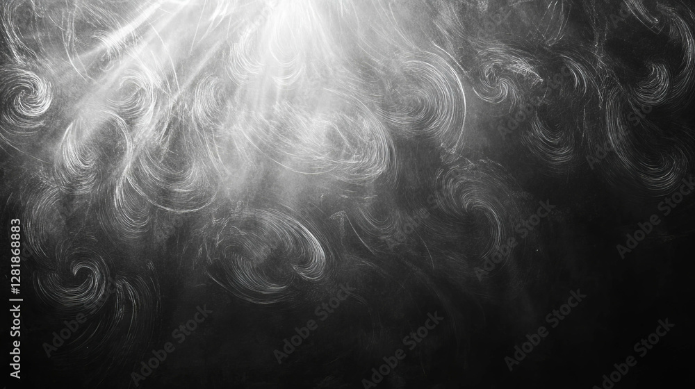 Poster chalkboard texture with erased chalk patterns for background design