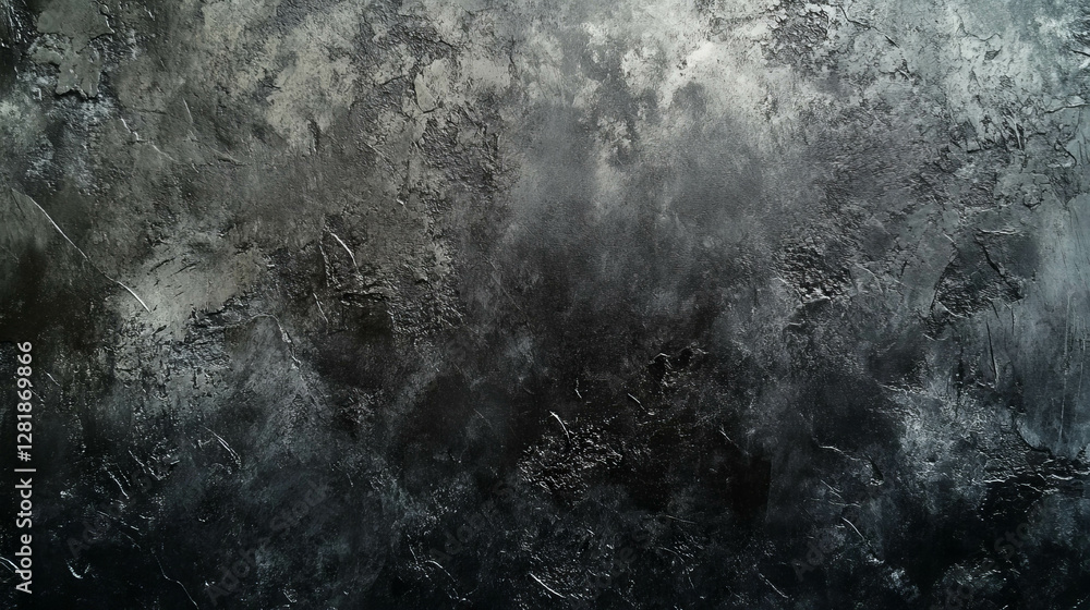 Poster textured grey chalkboard background with erased patterns for design and art projects