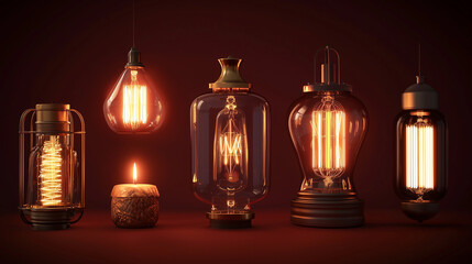 Creative Edison Lamp Style