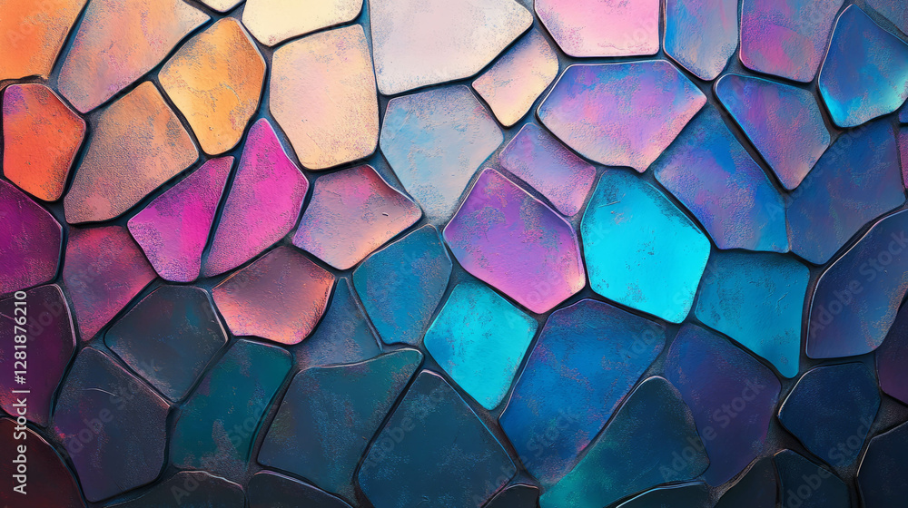 Aufkleber iridescent abstract pattern wall texture for creative design projects