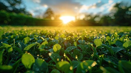 Obraz premium Serene Afternoon in Nature Background