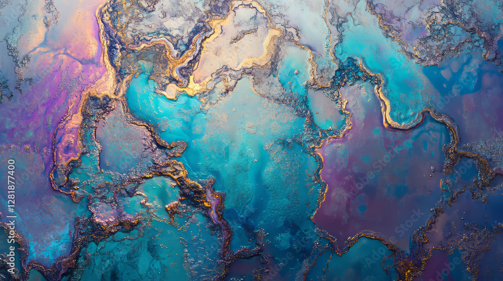 Poster iridescent cloud wall texture with soft diffuse colors and enhanced details
