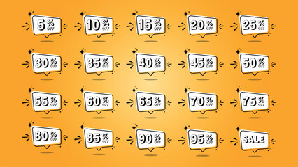 Set of icons for  business and sale.