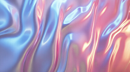 Iridescent water surface texture with rippling effect in vibrant pastel hues
