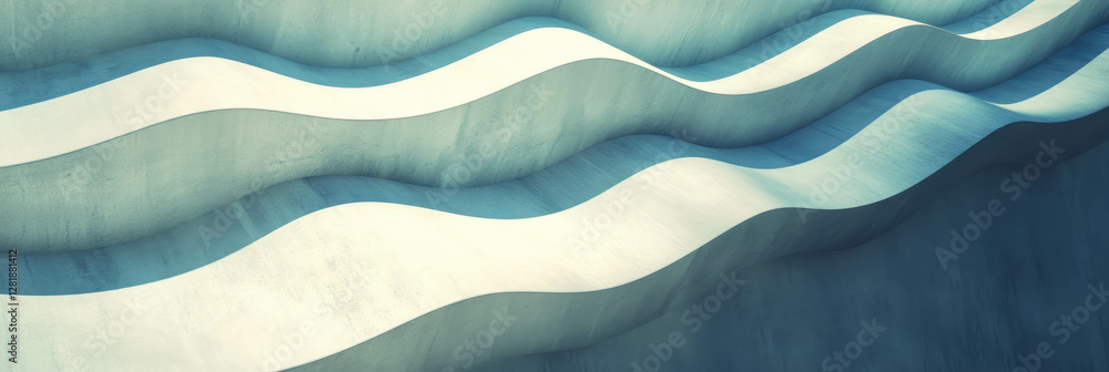 Poster abstract texture of intersecting ribbed wall design for modern decor and architecture