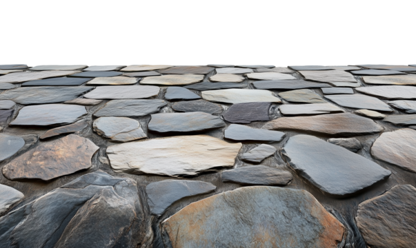 Natural Stone Floor Flooring Isolated on Transparent Background PNG
