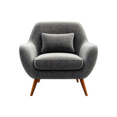 Naklejka premium Modern luxury comfortable chair isolated on a transparent background.