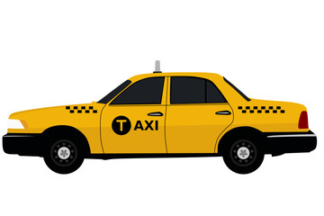 yellow taxi cab © создать 8 углов
