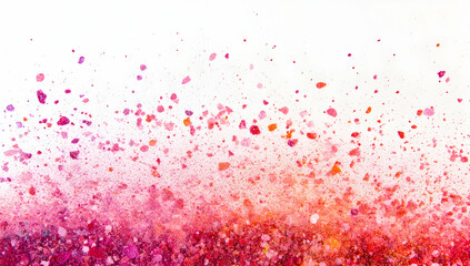 Elegant splashes of dark pink paint on a white background.