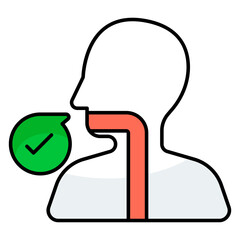 Premium download icon of esophagus