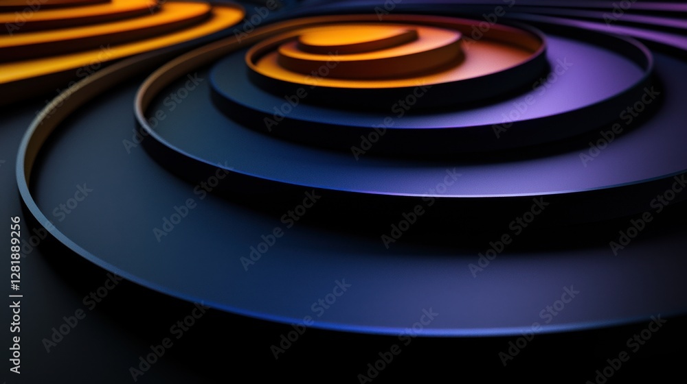 Poster a series of circles in different colors and sizes