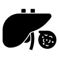 Perfect design icon of liver