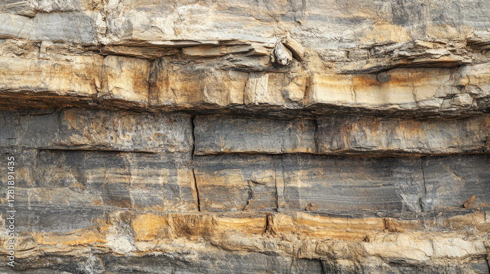 Poster limestone rock texture with dark grey streaks and natural patterns for design and background use