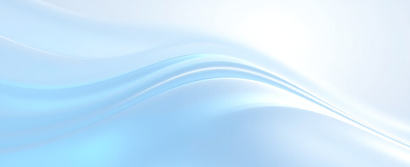 Serene Abstract Blue & White Curves: Modern Background for Presentations, Art, & Design