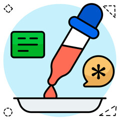 A unique design icon of dropper