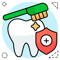 Perfect design icon of tooth cleaning