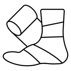 Trendy vector design of ankle plaster