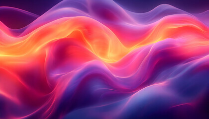Fototapeta premium Abstract vibrant flowing colors. Dynamic liquid motion. Possible use Background