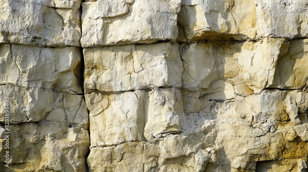 Poster limestone texture with water erosion marks and natural patterns for design and background use