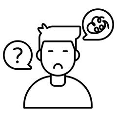 An icon design of unknown person