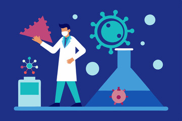 man and woman in the laboratory