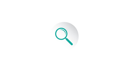 Search magnifying glass design on transparent Background